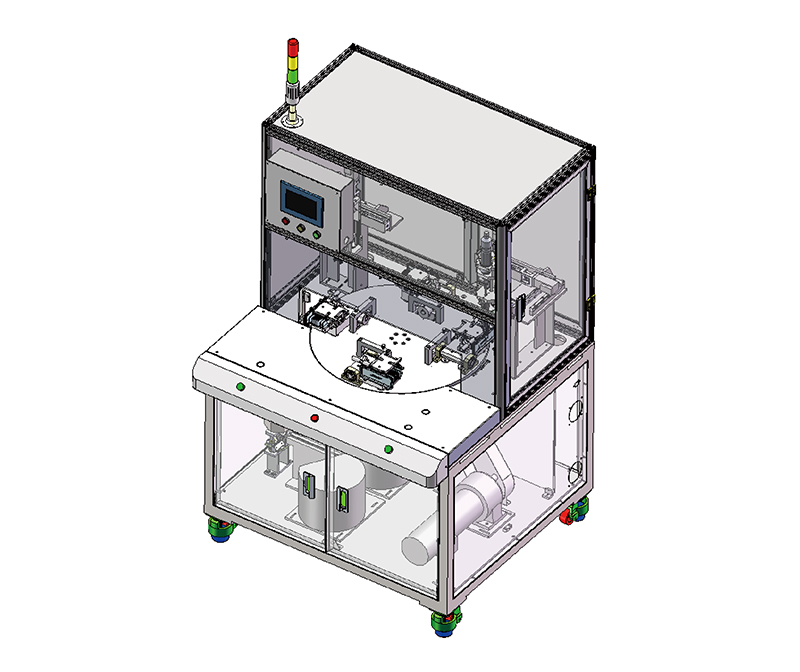 Mobile phone/tablet structural parts assembly scheme (four-station semi-automatic locking screw machine)